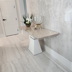 side table installed by movers